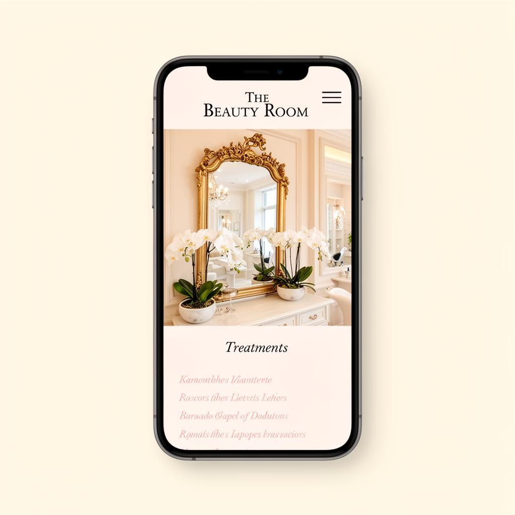 The Beauty Room mobile preview