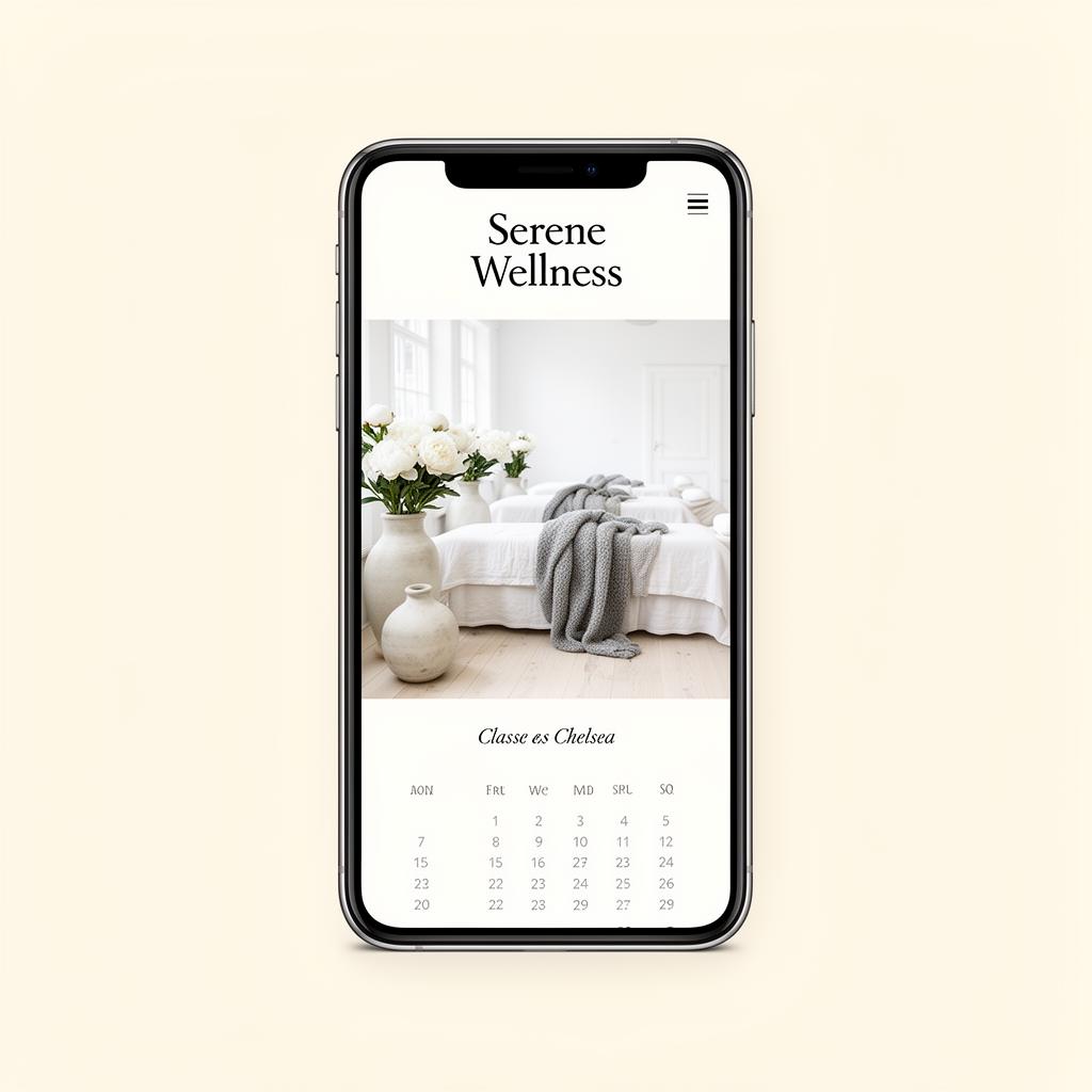 Serene Wellness mobile preview